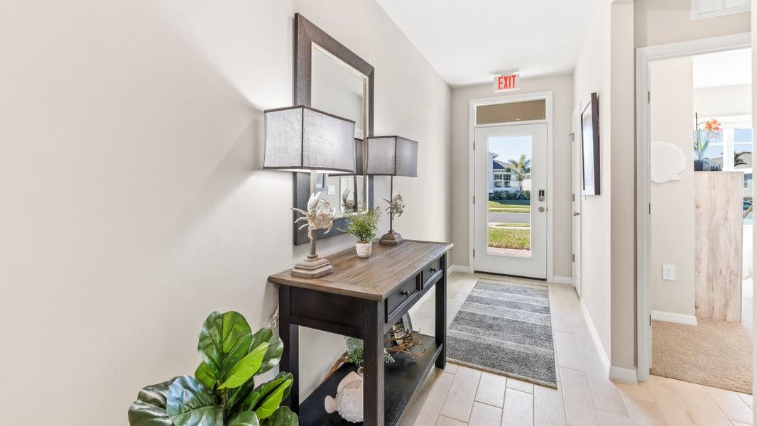 Furnished interior in a model home at LaBelle Homes in Lehigh Acres (Image 18). Furnished interior in a model home at LaBelle Homes in Lehigh Acres (Image 18).