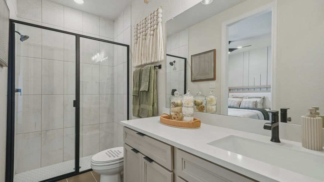 Furnished interior in a model home at Prominence in San Antonio (Image 17). Furnished interior in a model home at Prominence in San Antonio (Image 17).