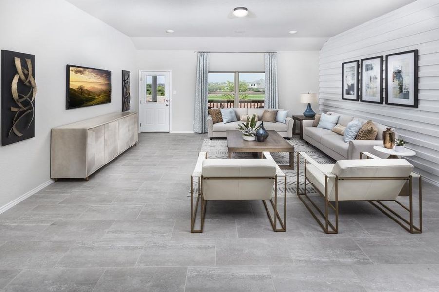 Buffalo Crossing Model Home Living Room