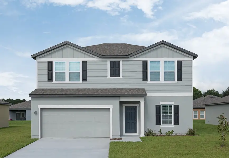Front exterior of a home in the Belair Place community, located in Sanford, FL (Image 10). Front exterior of a home in the Belair Place community, located in Sanford, FL (Image 10).