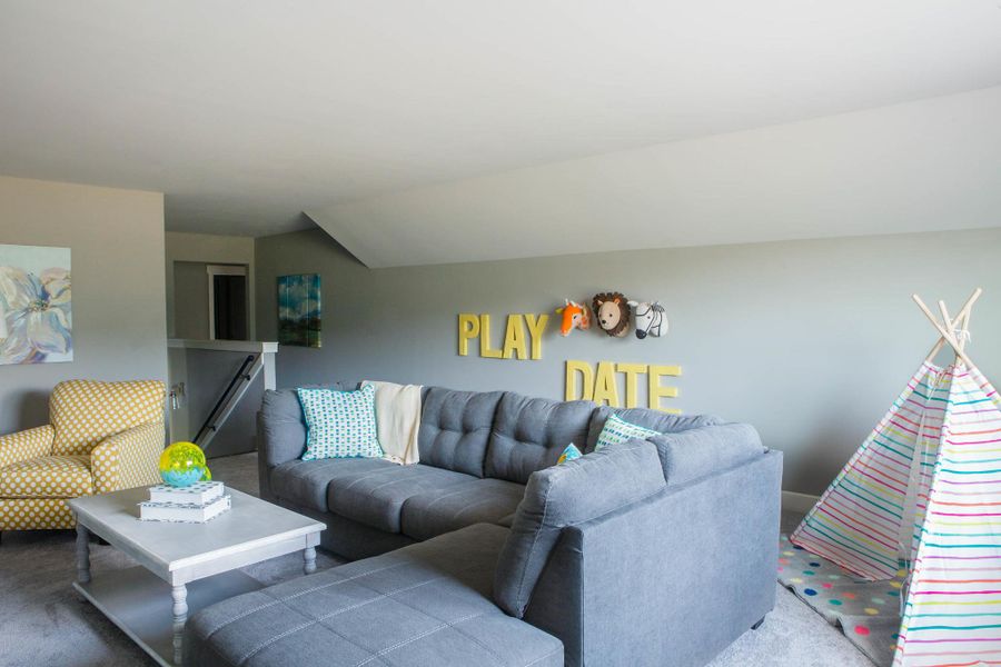 Furnished interior in a model home at White Oak in Arlington (Image 28).