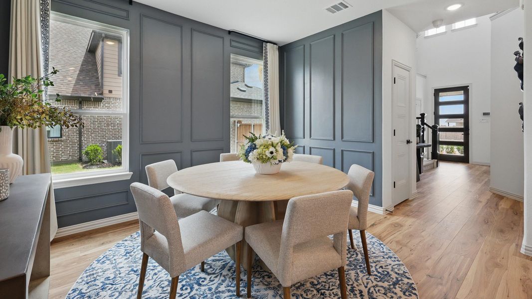 Furnished interior in a model home at Westridge Journey in McKinney (Image 8).