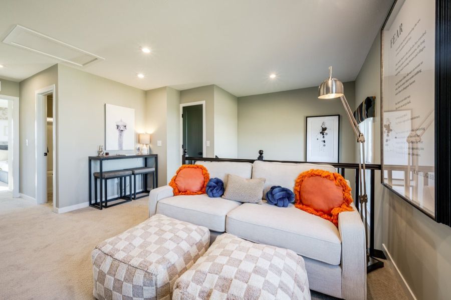 Furnished interior in a model home at Twin Lakes in Hoschton (Image 30).