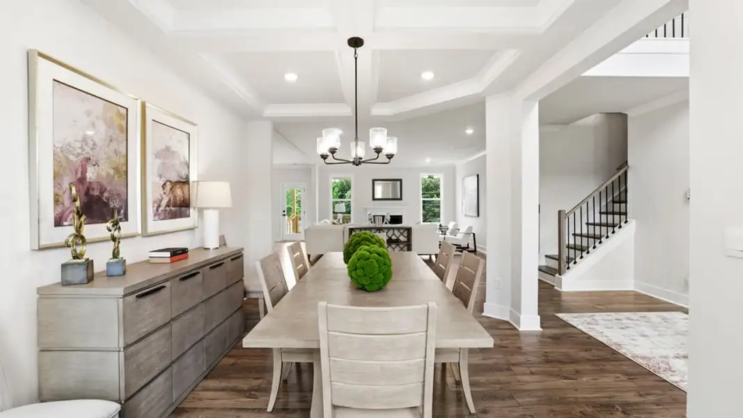 Furnished interior in a model home at Campbell Ridge in Pelzer (Image 9). Furnished interior in a model home at Campbell Ridge in Pelzer (Image 9).