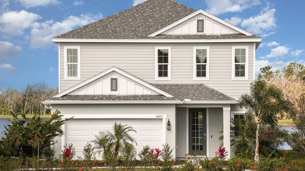 Front exterior of a home in the Wildleaf at North River Ranch community, located in Parrish, FL (Image 4).
