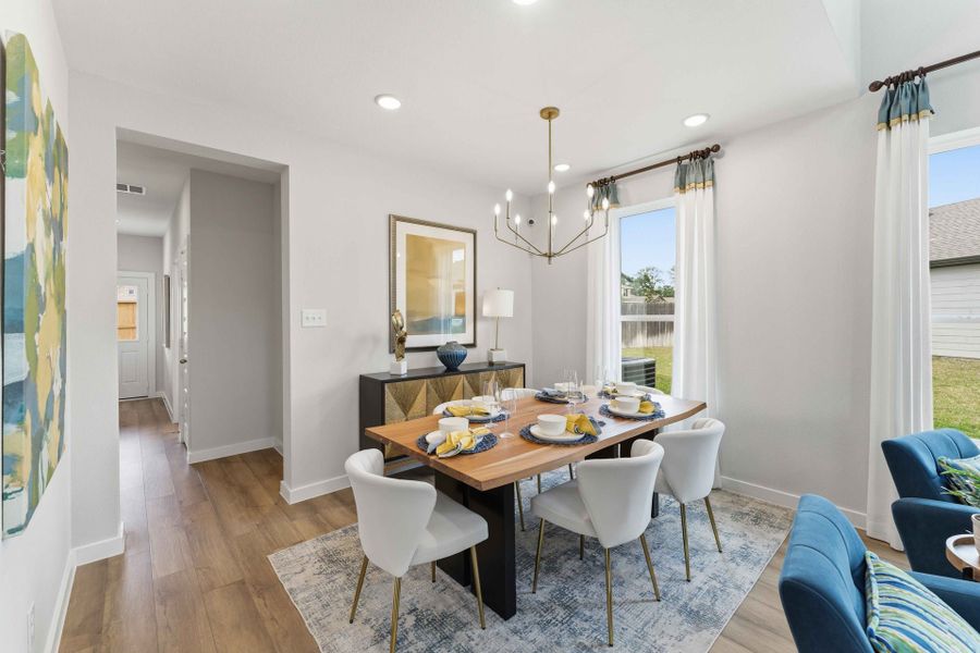 Furnished interior in a model home at Cielo in Cut and Shoot (Image 22).