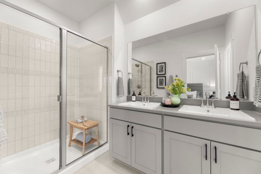 Furnished interior in a model home at Talia in Mesquite (Image 37).
