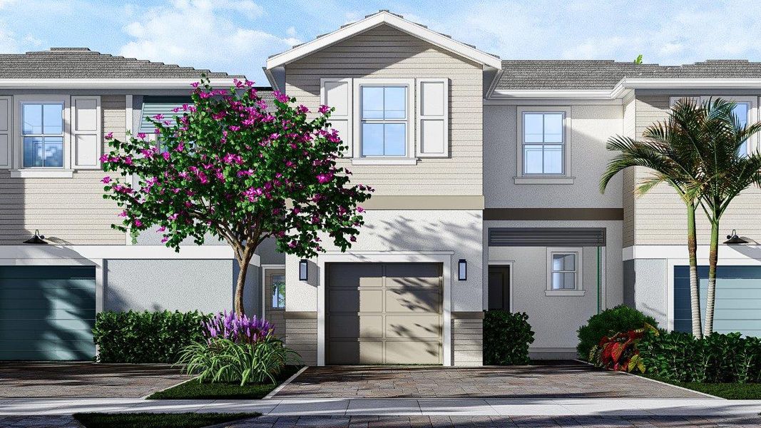 Front exterior of a home in the Vintage Oaks community, located in Palm Beach Gardens, FL (Image 16).