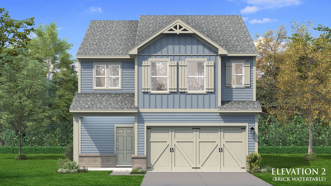 Front exterior of a home in the Ansley Trails community, located in Douglasville, GA (Image 3).