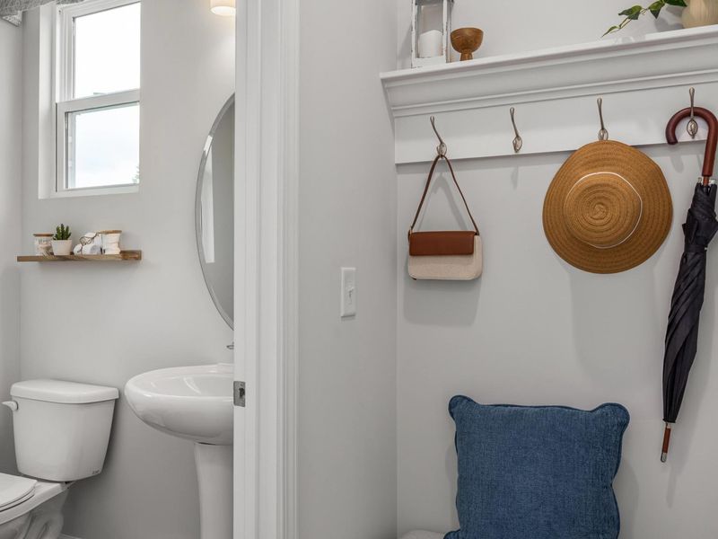 Furnished interior in a model home at Gregory Village Townhomes in Lillington (Image 20).