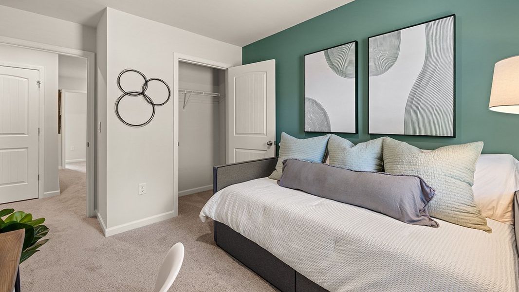 Furnished interior in a model home at Old Summerville Village in Rome (Image 16).