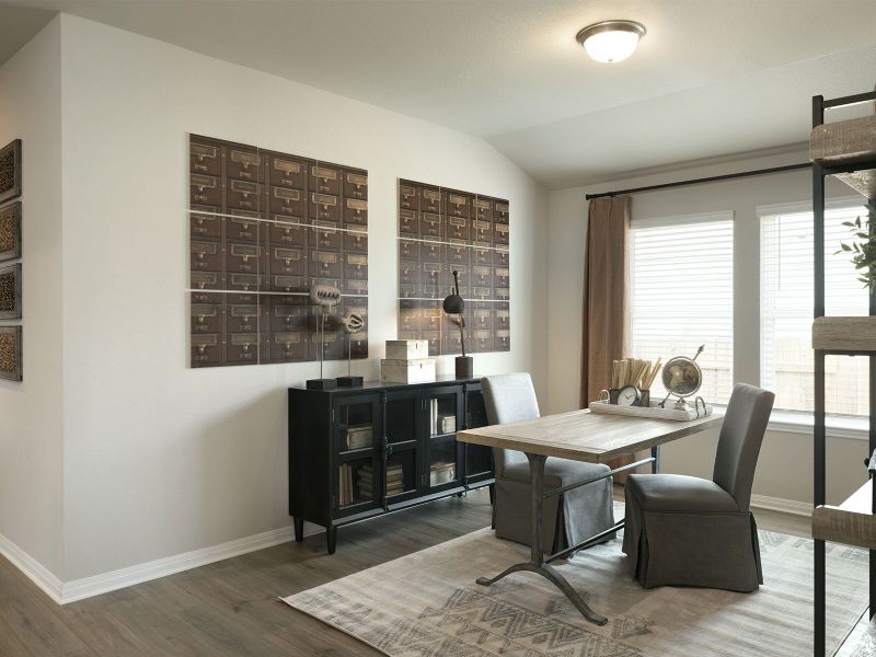 Furnished interior in a model home at Butler Farms - Boulevard Collection in Liberty Hill (Image 16). Furnished interior in a model home at Butler Farms - Boulevard Collection in Liberty Hill (Image 16).