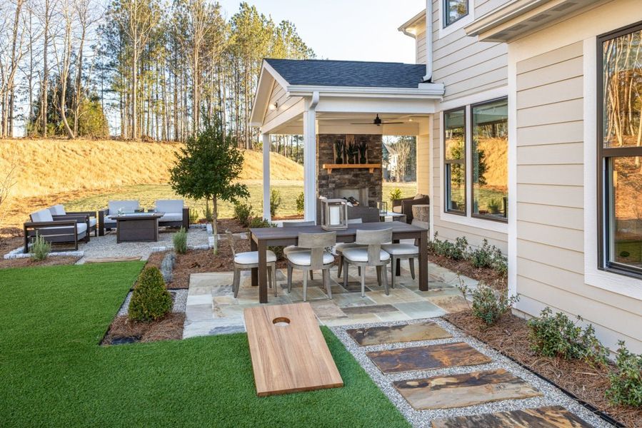 Exterior details of a home in Leeland Farms, Fuquay Varina (Image 23).