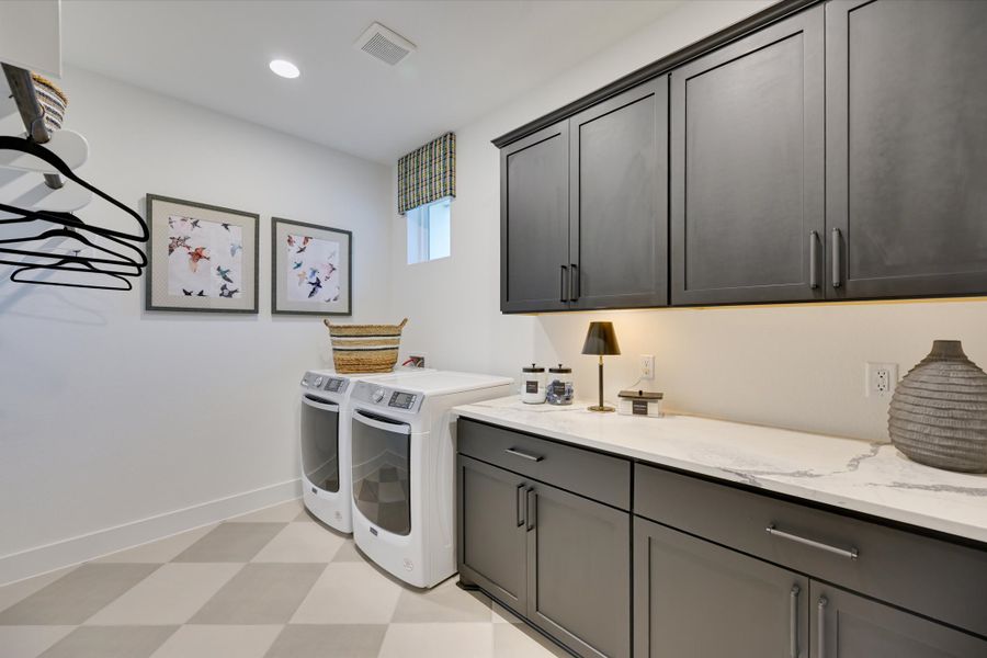 Furnished interior in a model home at Leander Estates in Leander (Image 38).