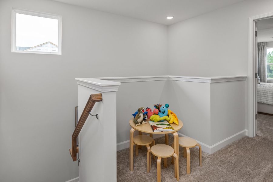Furnished interior in a model home at Gregory Village Townhomes in Lillington (Image 34).