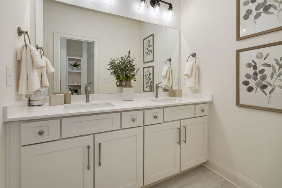 Furnished interior in a model home at Station Hill in Franklin (Image 10).