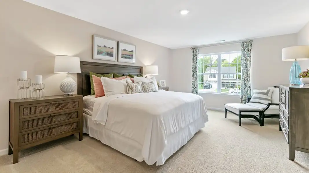 Furnished interior in a model home at The Landing at Winston Pointe in Clayton (Image 16). Furnished interior in a model home at The Landing at Winston Pointe in Clayton (Image 16).