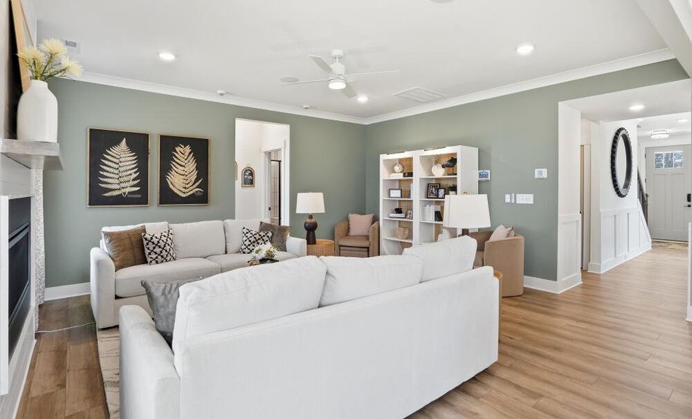 Furnished interior in a model home at Waterford Commons in Rock Hill (Image 35).