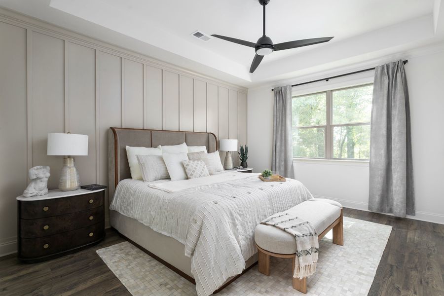 Furnished interior in a model home at The Farmstead in Chattanooga (Image 18). Furnished interior in a model home at The Farmstead in Chattanooga (Image 18).