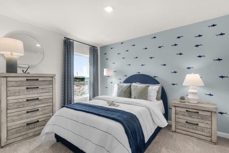 Furnished interior in a model home at Salt Creek At Mexico Beach in Mexico Beach (Image 23).