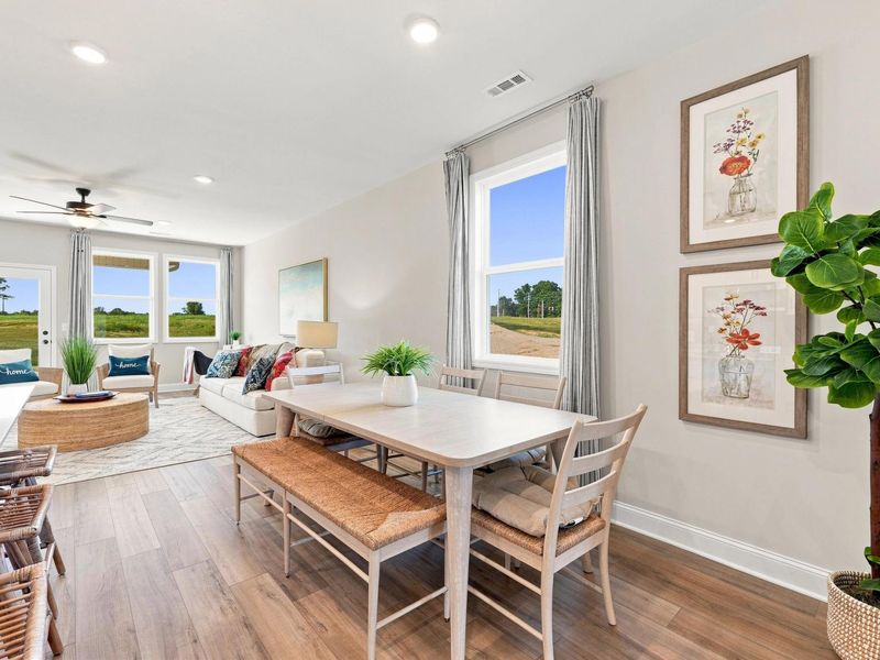 Furnished interior in a model home at Bailey Park in Fayetteville (Image 16).