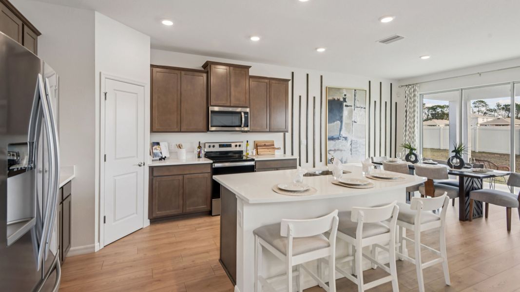 Furnished interior in a model home at Finley Woods in Gainesville (Image 3).