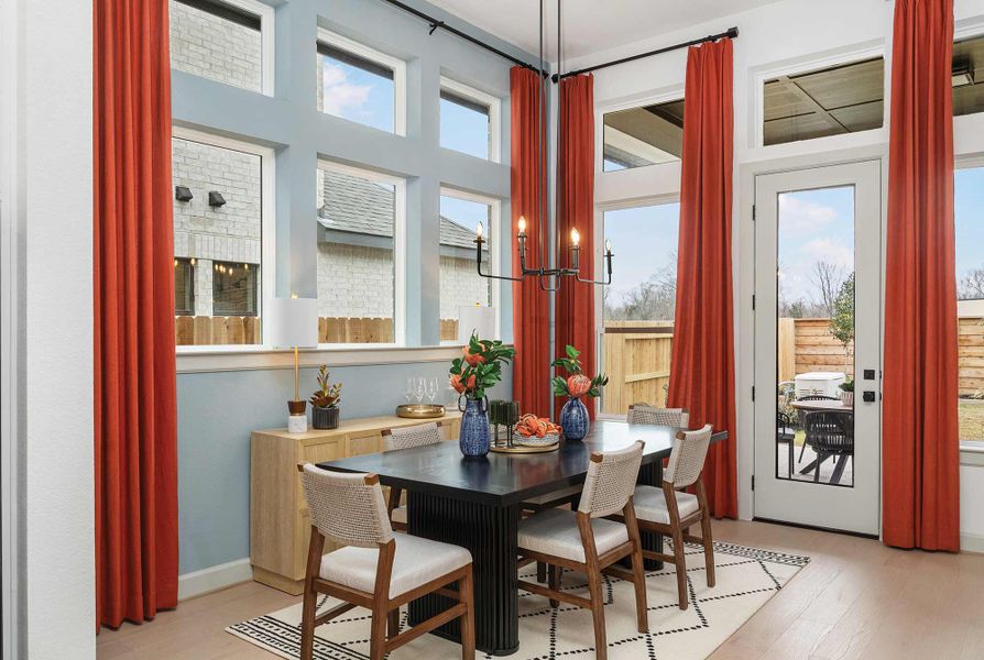 Furnished interior in a model home at Elyson 45' in Katy (Image 6). Furnished interior in a model home at Elyson 45' in Katy (Image 6).