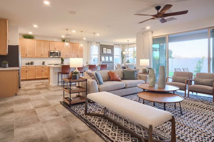 Furnished interior in a model home at Laveen Vistas II in Laveen (Image 35).