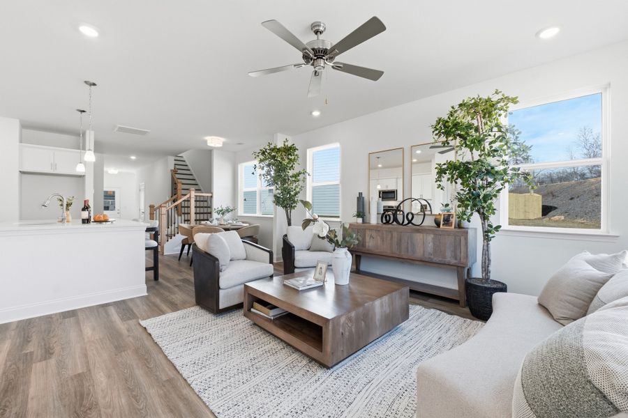 Furnished interior in a model home at Sedman Hills in Hixson (Image 4).