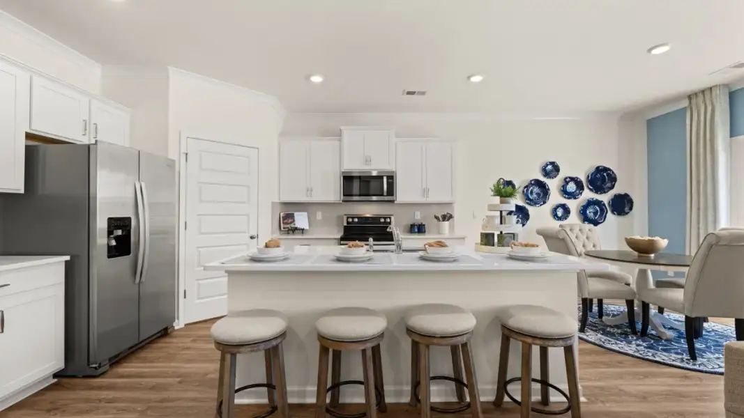 Furnished interior in a model home at Branford Crossing in Stockbridge (Image 10).
