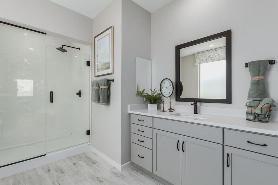 Furnished interior in a model home at Acacia at Santana in Yuma (Image 10).