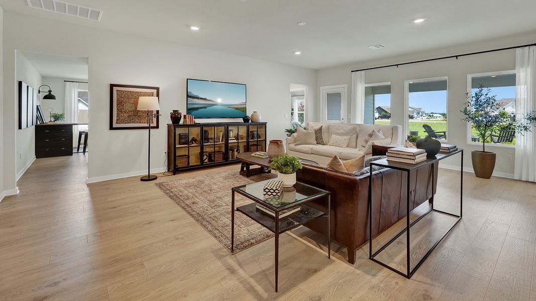 Furnished interior in a model home at Hartland Ranch in Lockhart (Image 7).
