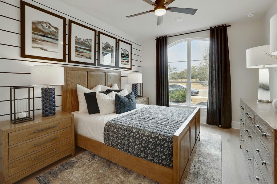 Furnished interior in a model home at Lariat - 60' in Liberty Hill (Image 25).