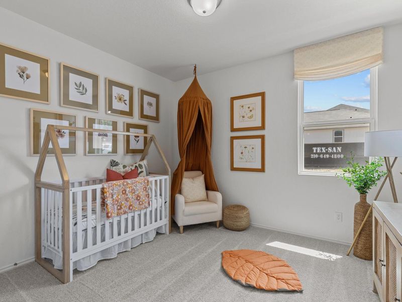 Furnished interior in a model home at Royal Crest in San Antonio (Image 21).