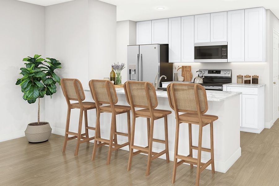 Furnished interior in a model home at Rivers Crossing in Aiken (Image 4).