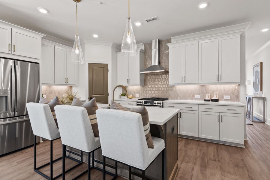 Furnished interior in a model home at IveyBrooke in Alpharetta (Image 5).