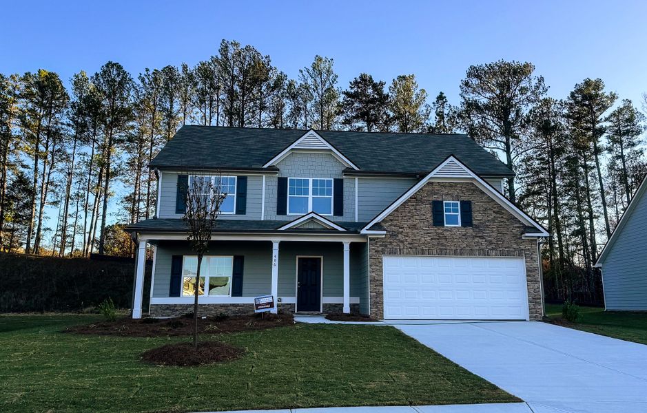 Front exterior of a home in the Creekside Landing community, located in Dallas, GA (Image 9). Front exterior of a home in the Creekside Landing community, located in Dallas, GA (Image 9).