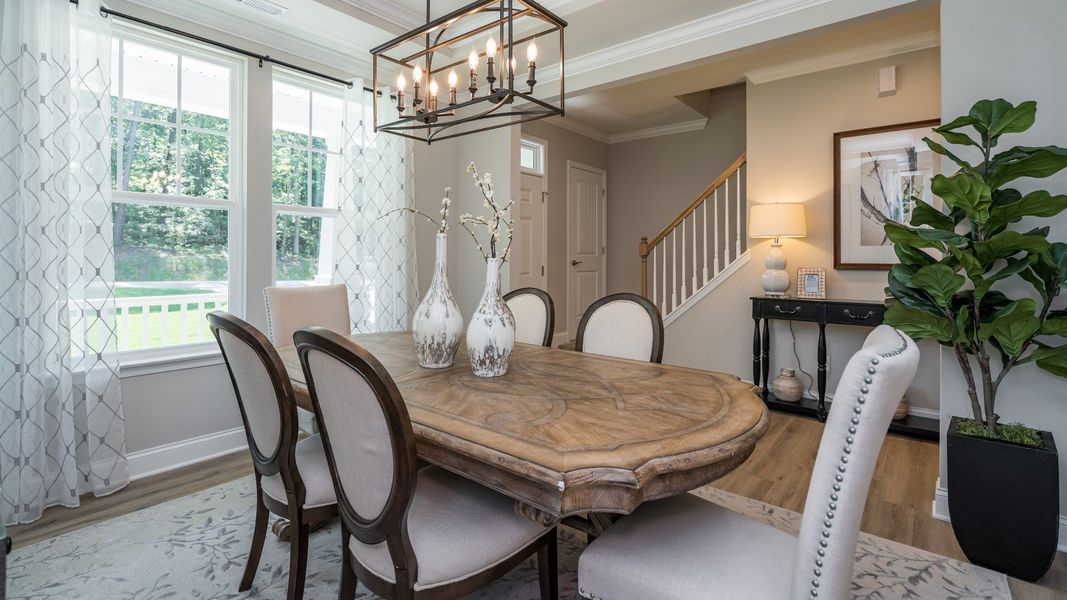 Furnished interior in a model home at Bethel Park in Raleigh (Image 8).