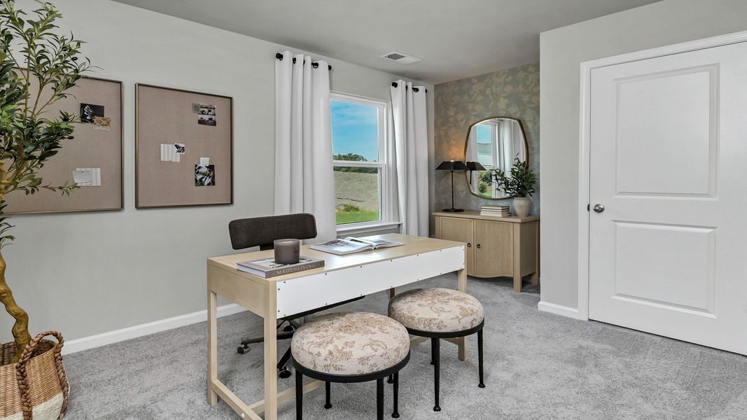 Furnished interior in a model home at Ferry Grove in Lexington (Image 25).