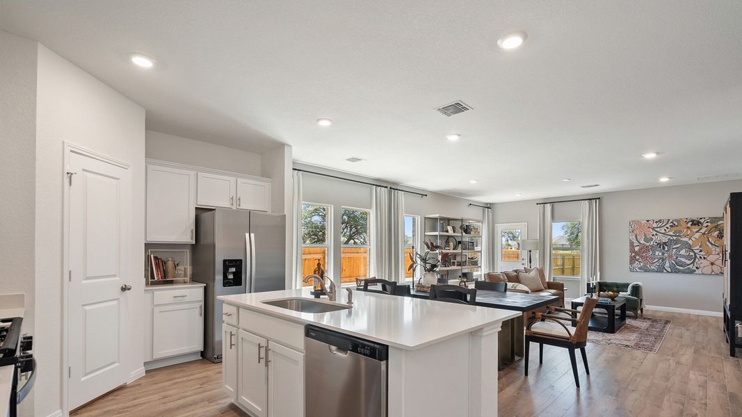 Furnished interior in a model home at Rosenbusch Ranch in Leander (Image 56).