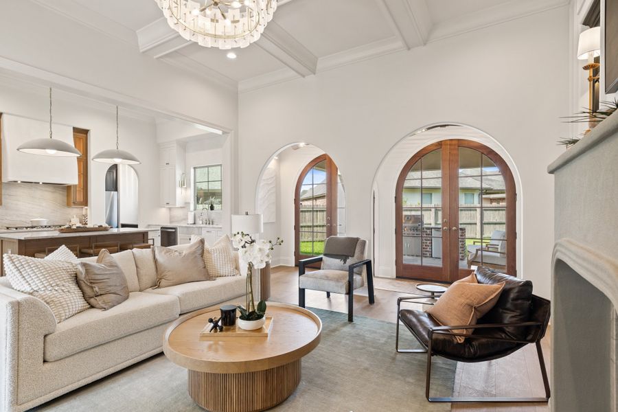 Furnished interior in a model home at Chapel Bend in Montgomery (Image 3).