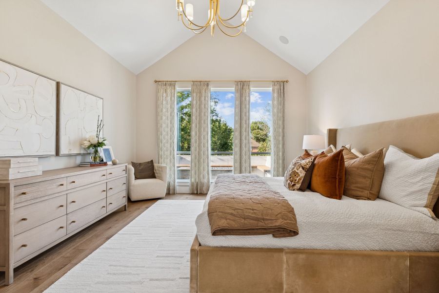 Plan 1640 Main Bedroom - Bella Casa Model Photo Plan 1640 Main Bedroom - Bella Casa Model Photo