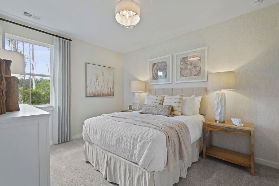 Well-sized secondary bedrooms provide comfort and flexibility to guests, hobbies, or additional space