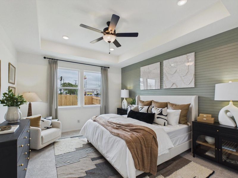 Furnished interior in a model home at Rayburn Valley in San Antonio (Image 13). Furnished interior in a model home at Rayburn Valley in San Antonio (Image 13).