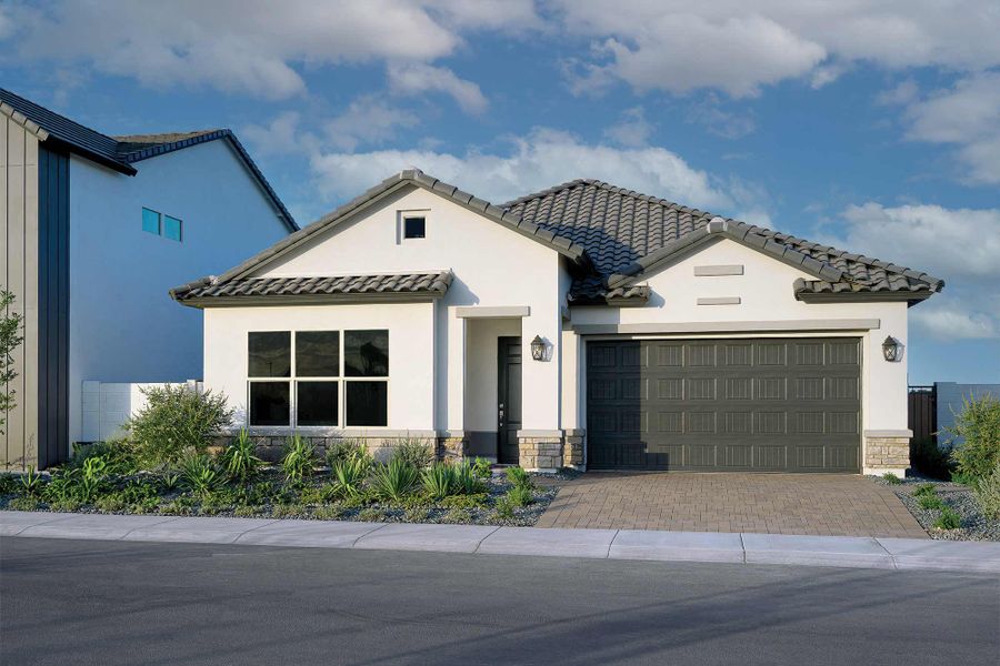 Front exterior of a home in the Tavolo at Soleo community, located in San Tan Valley, AZ (Image 3). Front exterior of a home in the Tavolo at Soleo community, located in San Tan Valley, AZ (Image 3).