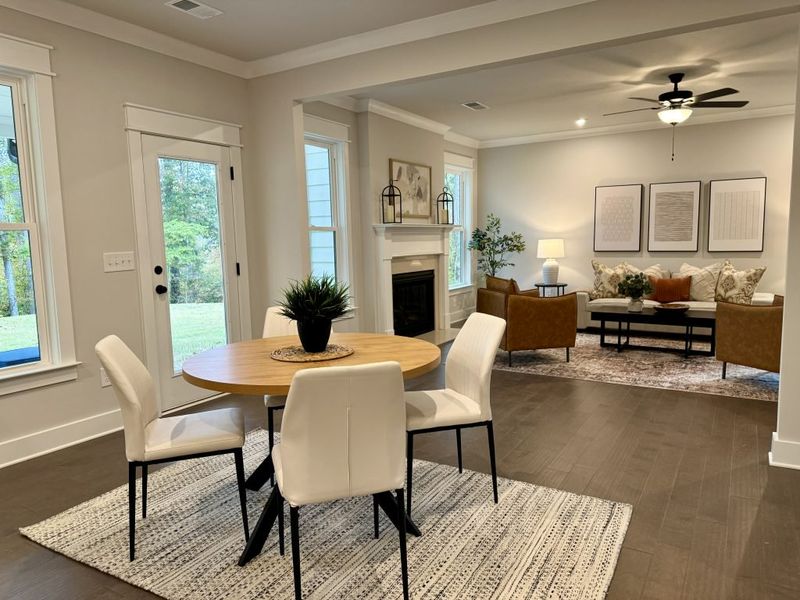 Furnished interior in a model home at Springside Reserve in Powder Springs (Image 29).