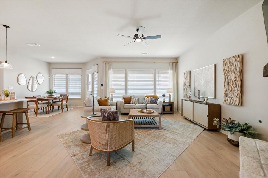 Furnished interior in a model home at Hillview Addition in Decatur (Image 13).