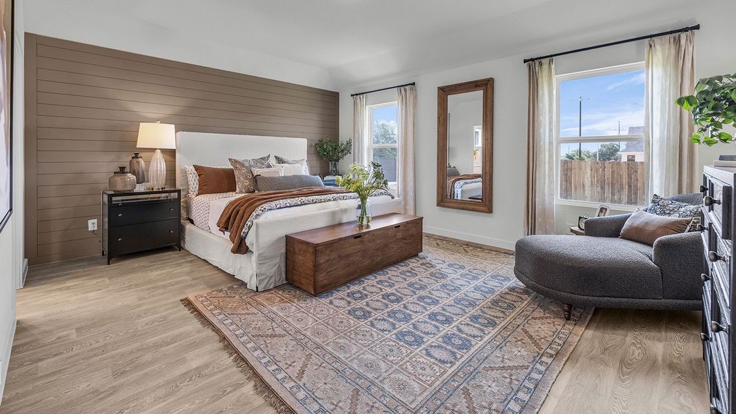 Furnished interior in a model home at Sonoma Oaks in Fredericksburg (Image 29).