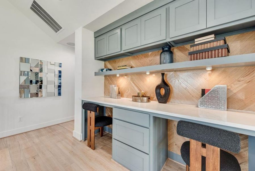 Furnished interior in a model home at Chatham Reserve in Providence Village (Image 19).