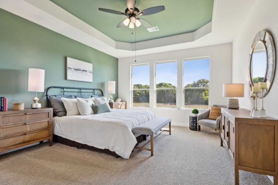 Furnished interior in a model home at Massey Meadows in Midlothian (Image 19).